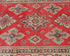 4x6 Red Kuba Afghan Hand Knotted Wool Area Rug